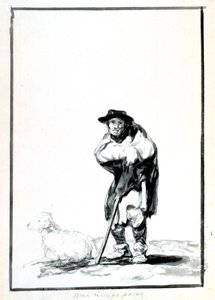 羊飼い、c1760-1820 作： Francisco de Goya