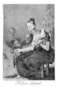 細かくスピン、1799 作： Francisco de Goya