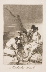 働く男の子へ 作： Francisco de Goya