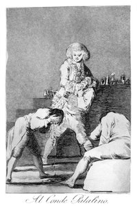 パラティーヌ伯爵へ、1799 作： Francisco de Goya