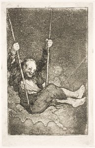 スイング中のウィザード 作： Francisco de Goya