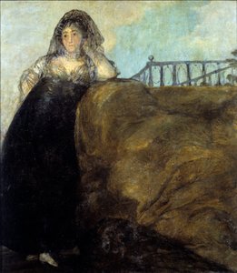 Una manola, dona Leocadia Zorrilla フランシスコ・デ・ゴヤ（1746-1828）によるリトグラフ 18世紀 マドリード、プラド美術館 作： Francisco de Goya