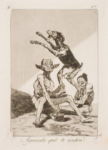 軟膏が塗られるまで待ちます 作： Francisco de Goya