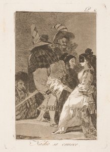 私たちはお互いを知りません 作： Francisco de Goya