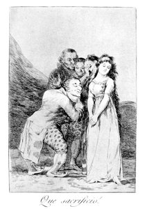 なんという犠牲だ！、1799 作： Francisco de Goya