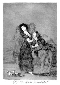1799年、どちらがより克服されたのか 作： Francisco de Goya