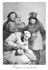 なぜそれらを隠す！、1799 作： Francisco de Goya