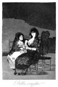 素晴らしいアドバイス、1799 作： Francisco de Goya