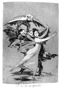 あなたは逃げられない、1799 作： Francisco de Goya
