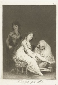 彼女は彼女のために祈る 作： フランシスコ・デ・ゴヤ