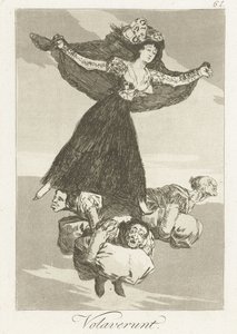 彼らは飛んだ Volaverunt (オブジェクトのタイトル) ロス・カプリチョス（シリーズタイトル） 作： Francisco de Goya