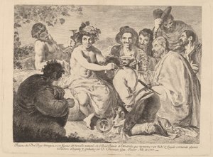 バス（バッカス） 作： Francisco de Goya after Diego Velázquez