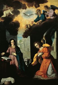 告知 作： Francisco de Zurbaran