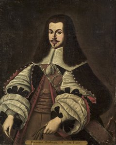 バロック様式。フランシスコ・デ・ズルバラン（1598-1664）の肖像 無名 17世紀末油彩・キャンバス 作： Francisco de Zurbaran