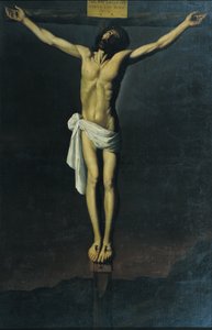 十字架につけられたキリスト 作： Francisco de Zurbaran