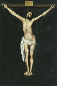 十字架上のキリスト 作： Francisco de Zurbaran