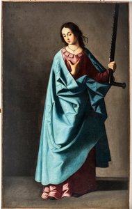 大殉教者エウフェミア（油彩・キャンバス 作： Francisco de Zurbaran