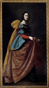 ポルトガルの聖エリザベス（1271年～1336年）（またはブルゴスの聖カシルダ）の表現 フランシスコ・デ・ズルバラン（1598年～1664年）による絵画 1640年 マドリード、プラド美術館 作： Francisco de Zurbaran