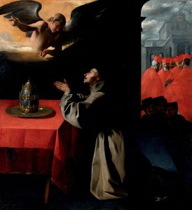 セントボナベンチャー、ca。 1628-1629 作： Francisco de Zurbaran
