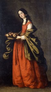 聖ドロテア 作： Francisco de Zurbaran