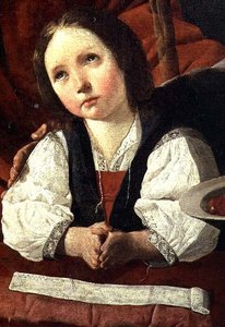 聖家族、キリストの子の詳細 作： Francisco de Zurbaran