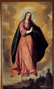 イマキュレーの絵画デザイン フランシスコ・デ・ズルバラン（1598-1664） 17世紀のマルチェナです。洗礼者の聖ヨハネ教会 作： Francisco de Zurbaran