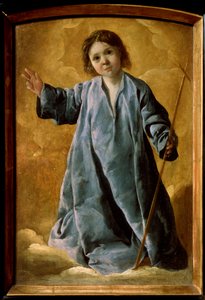幼児キリスト、c1635-c1640。 作： Francisco de Zurbaran