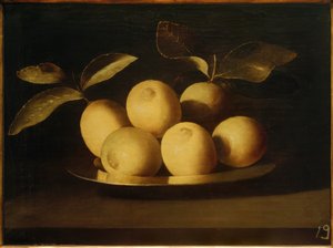 銀皿にレモン 作： Francisco de Zurbaran