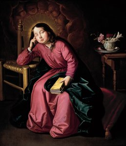 眠っている子の聖母 作： Francisco de Zurbaran