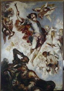 ヘルメネジルデの勝利（西ゴートの王子で殉教者、約560～585年） - 油彩・キャンバス 作： Francisco the Younger Herrera