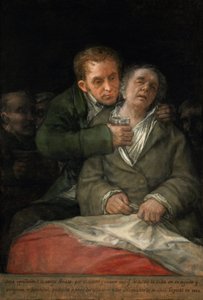 アリエタ博士との自画像 作： Francisco de Goya