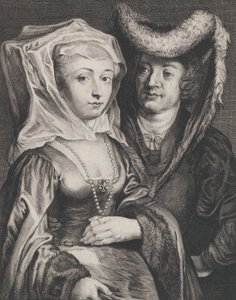 聖ピピン 1 世と娘の聖ベッガ。 1645-72。 作： Franciscus van der Steen
