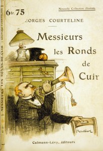 1908年頃のジョルジュ・コートリーヌによる「紳士の革の円」の表紙（カラーリソ） 作： Francisque Poulbot