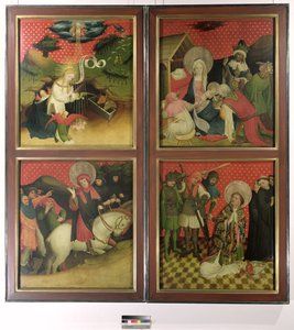ハンブルク聖ヨハネ教会の聖トマス祭壇（1424年制作）（テンペラ、油彩、パネル 作： Francke Master