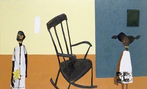 おばあちゃんの部屋 I, 2000 （ミクストメディア、キャンバス） 作： Francks Deceus
