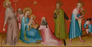聖アントニウス修道院長によるマギの崇拝 作： Franco Flemish Master