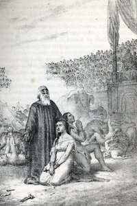 Roomalainen antiikki: Kristityt marttyyrit amfiteatterissa (Rooman kirkon ensimmäiset marttyyrit) Piirros Franco Mistralin "" Misteri del Vaticanosta" 作： Franco Mistrali