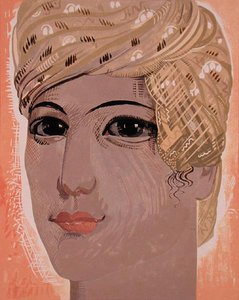 1930年に出版されたラドヤード・キップリングの「Kim」のイラスト。 作： Francois Louis Schmied