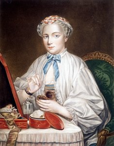 フランソワ・ブーシェ（1703-1770）のカンヴァスに描かれた絵をエッチングしたもの。 作： Francois (after) Boucher
