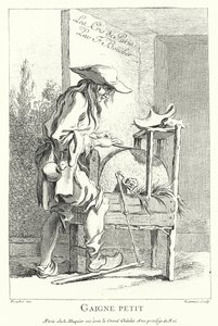 ナイフグラインダー（彫刻 作： Francois (after) Boucher