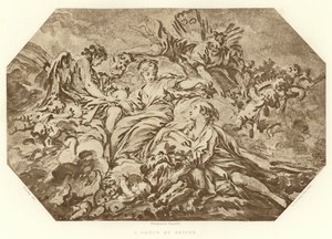 愛とサイケ（彫刻 作： Francois (after) Boucher