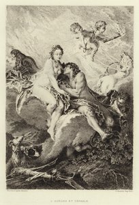 夜明けとセファロ(エングレービング) 作： Francois (after) Boucher