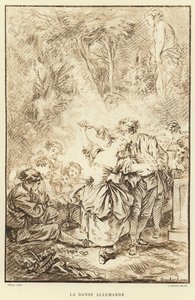 ジャーマン・ダンス（エングレービング 作： Francois (after) Boucher