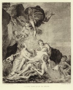 デロス島のラトナ(彫刻) 作： Francois (after) Boucher