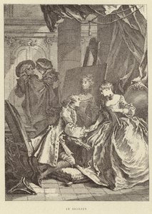 シシリアン(彫刻) 作： Francois (after) Boucher