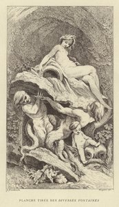 多様性のあるフォンテーヌのプランシェ・タイレ（彫刻作品 作： Francois (after) Boucher