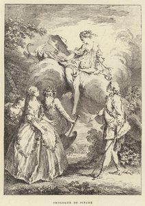 プシュケのプロローグ（エングレービング 作： Francois (after) Boucher