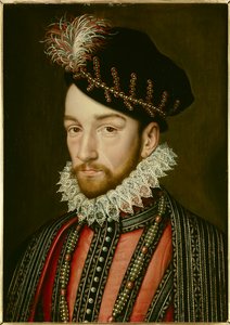 シャルル9世（1550年〜1574年）の肖像。フランソワ・クルエ（1515-1572）の絵