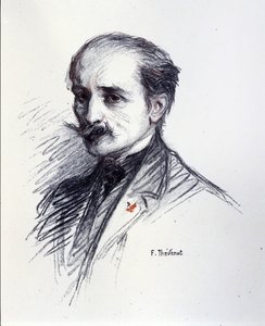 エドモンド・ロスタンの肖像(1868-1918） テブノ・フランソワ（1856-1943）によるドローイング。 作： Francois (after) Thevenot