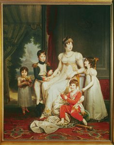 ナポレオンの妹、カロリーヌ・ボナパルトとその子供たち。